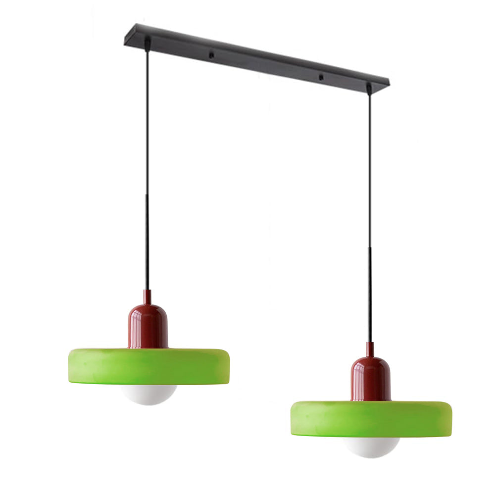 2 Heads Taavita Modern Glass Pendant Light - Elegant and Versatile Design