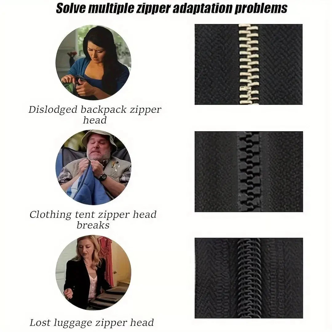Instant Zipper Fix | 12 Durable Replacement Pulls