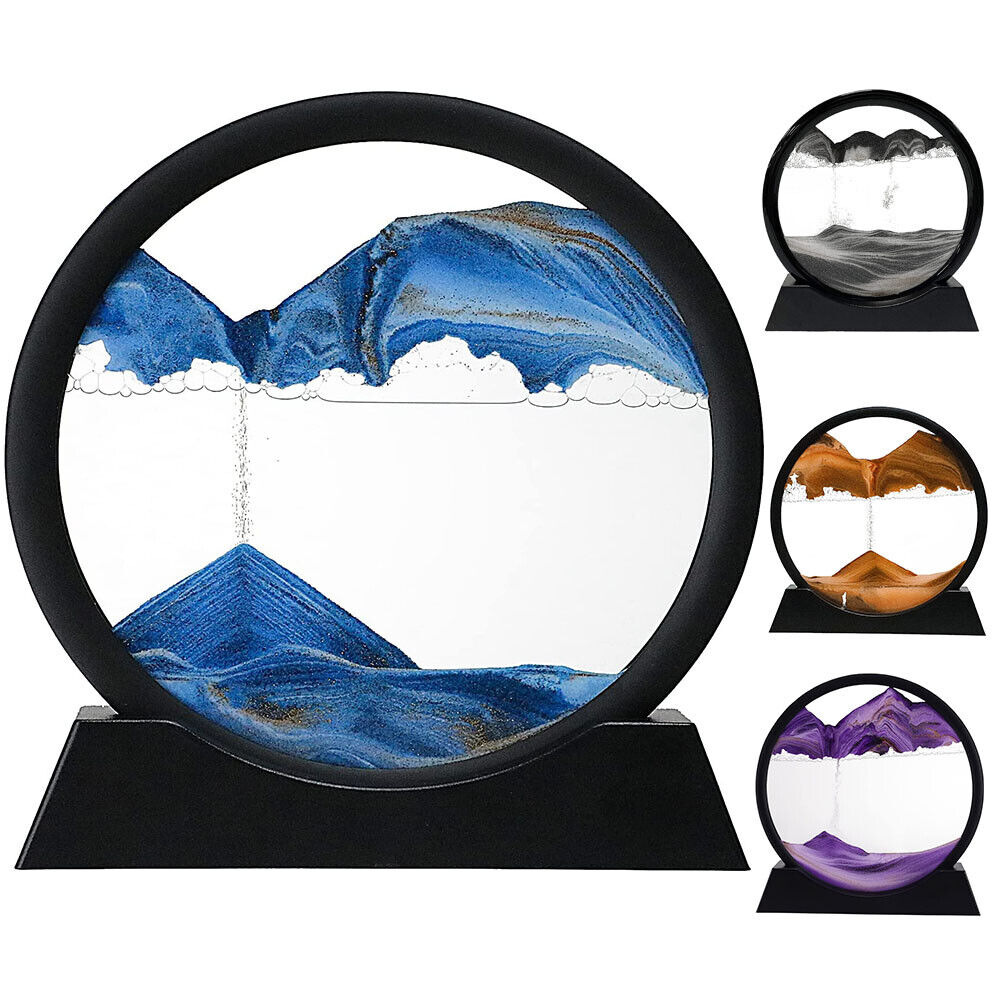 Dynamic Sand Art Sphere for Desk Relaxation