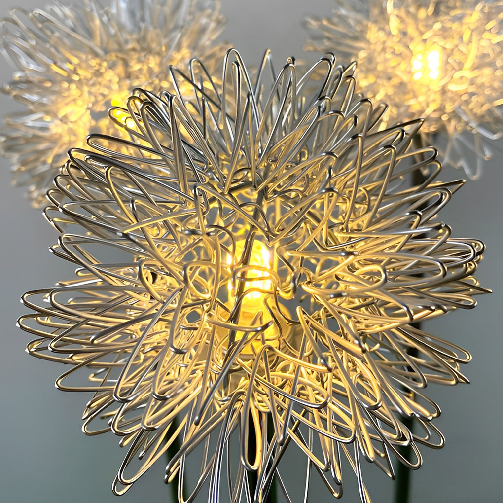 2PCS Waterproof Aluminum Taavita Flowers Decor LED Solar Lawn Light