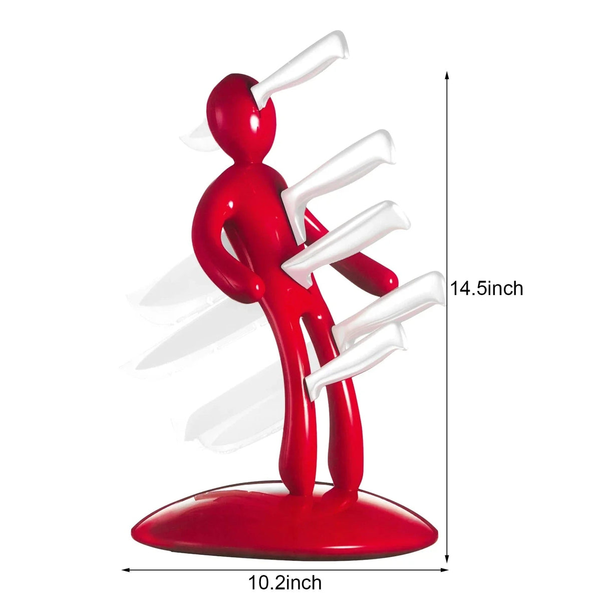 Artistic Human-Shaped Knife Stand Set for Kitchen