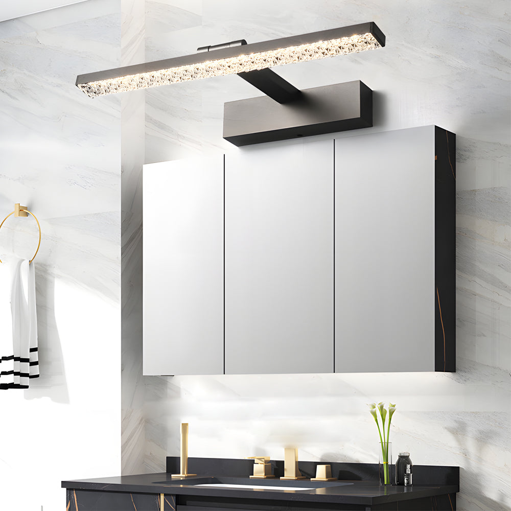 1-Light Adjustable 160° Acrylic Bar LED Vanity Lights with 3 Step Dimming
