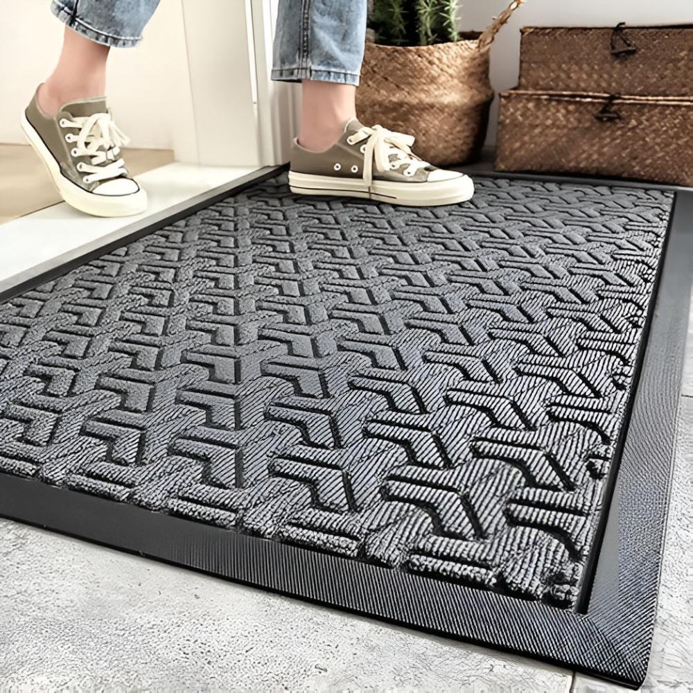 Stylish Geometric Door Mat for High-Traffic Areas