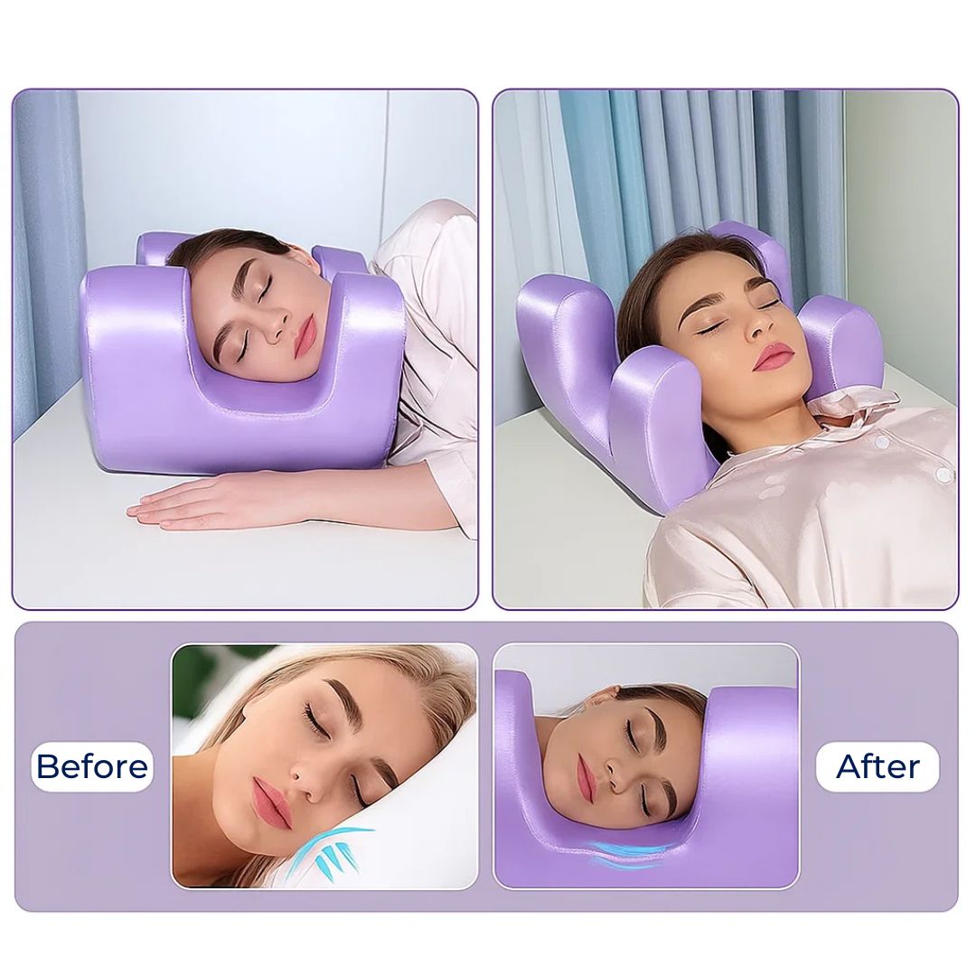 Memory Foam Beauty Pillow for Side Sleepers - Wrinkle Prevention