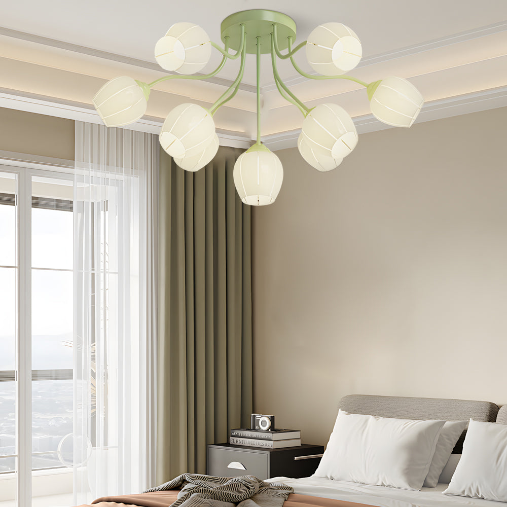 10 Heads Creative Three-Step Dimming Taavita Style Flower Ceiling Lights