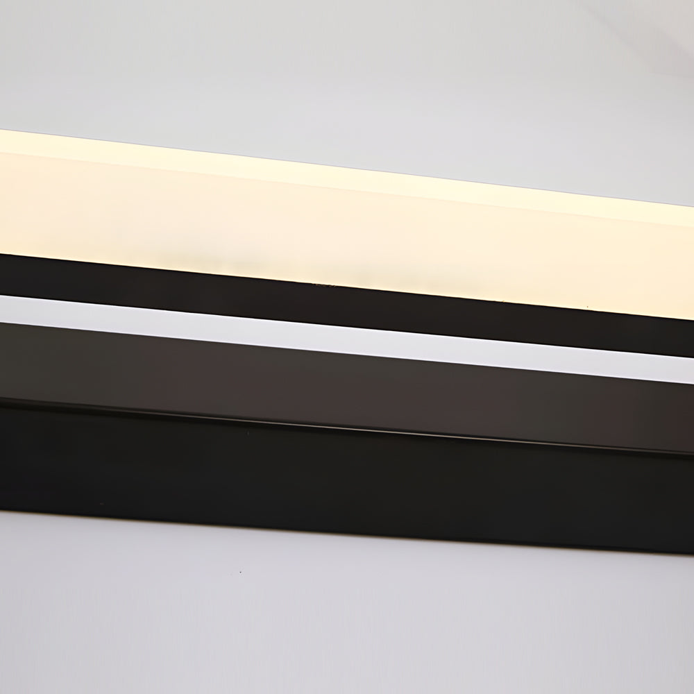 15.74'' Modern Black Linear LED Vanity Light - Stylish Bathroom Lighting Fixture