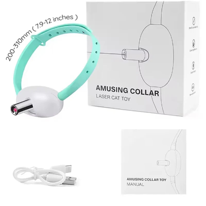 Smart Laser Collar for Cats with USB Rechargeable Feature