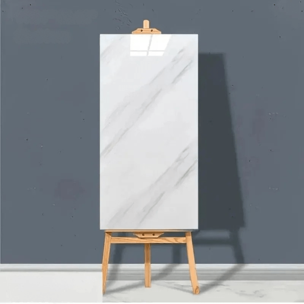 Luxura Peel-and-Stick Marble Effect PVC Floor Tiles
