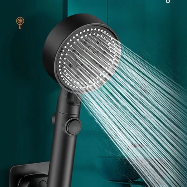 5 Spray Modes High-Pressure Showerhead with Self-Cleaning Feature