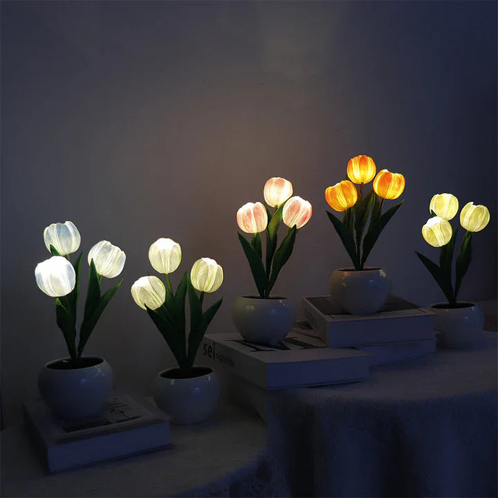 Ceramic Pot Table Lamp with LED – Cozy Accent Lighting