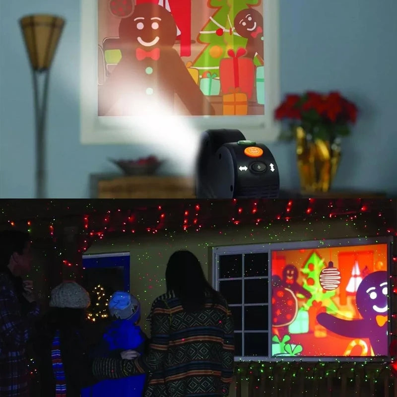 Halloween Holographic Projector with Spooky Animations and Sound