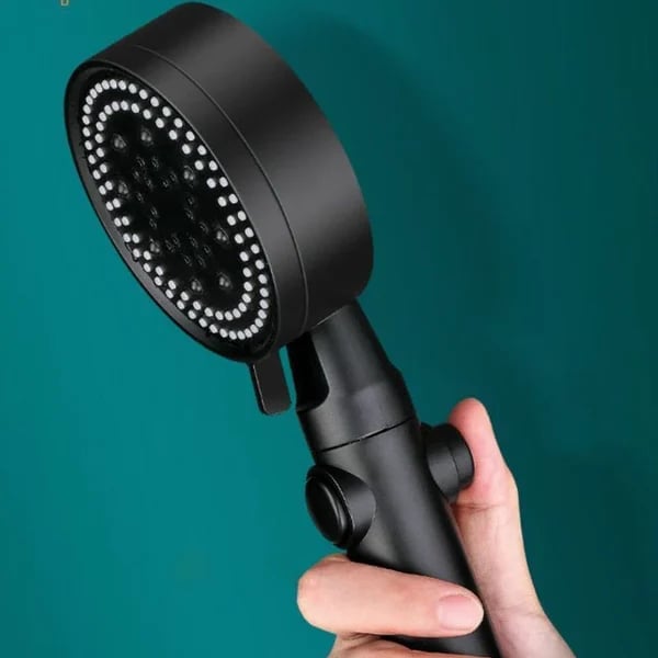 5 Spray Modes High-Pressure Showerhead with Self-Cleaning Feature