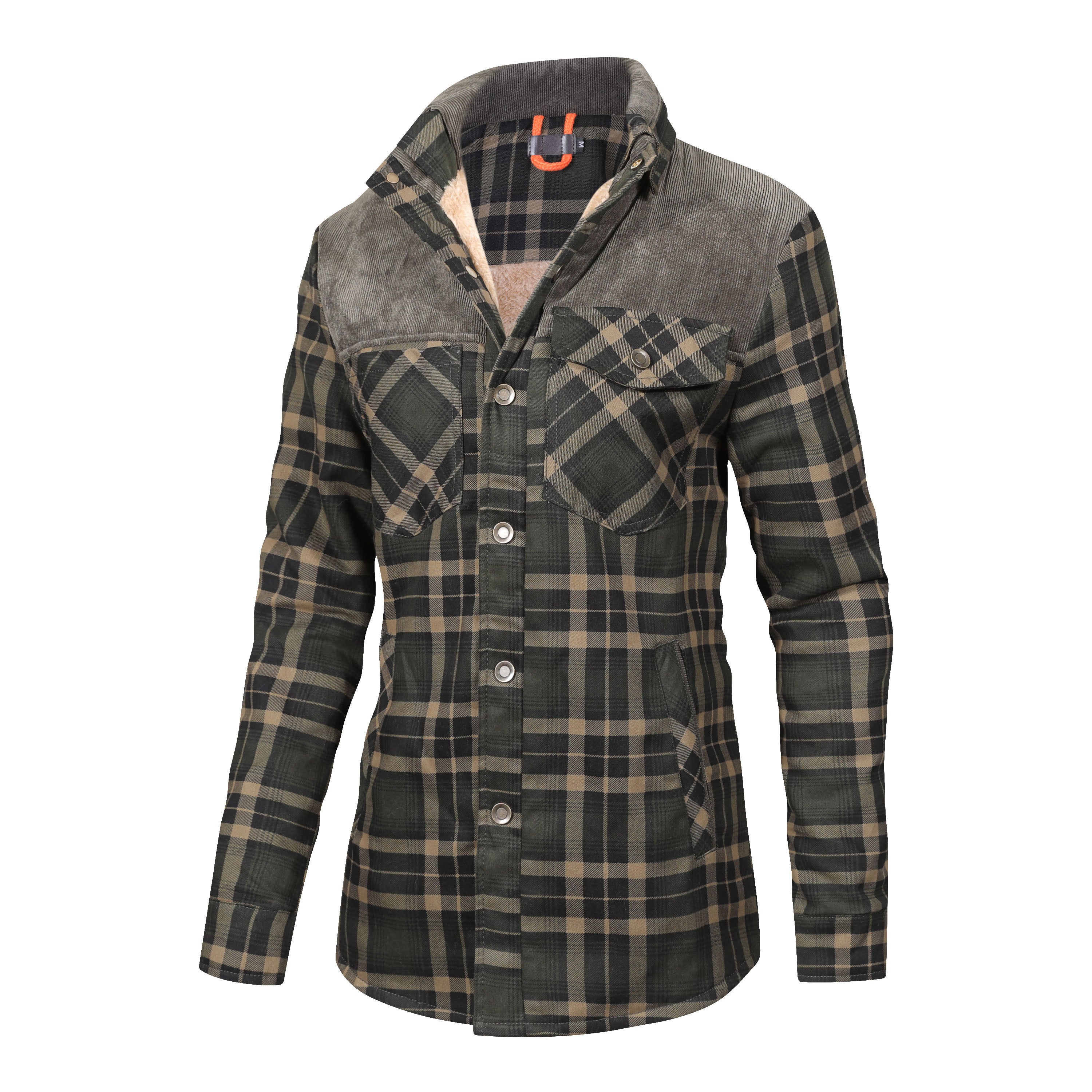 Men's Flannel Shirt | Insulated | Winter Warmth Retention | Fleece-Lined