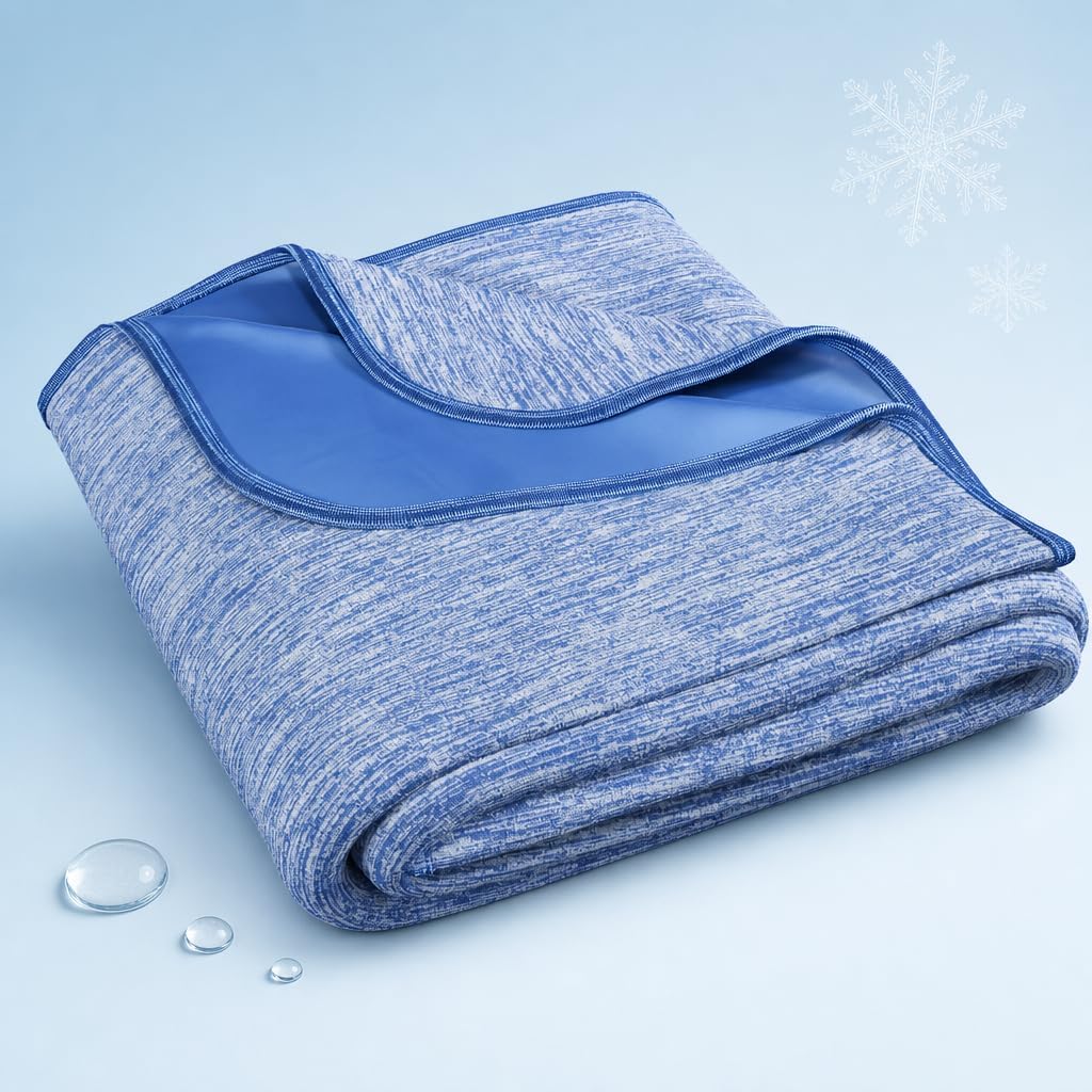 Queen Size Lightweight Cooling Blanket for Hot Sleepers with Q-Max >0.4