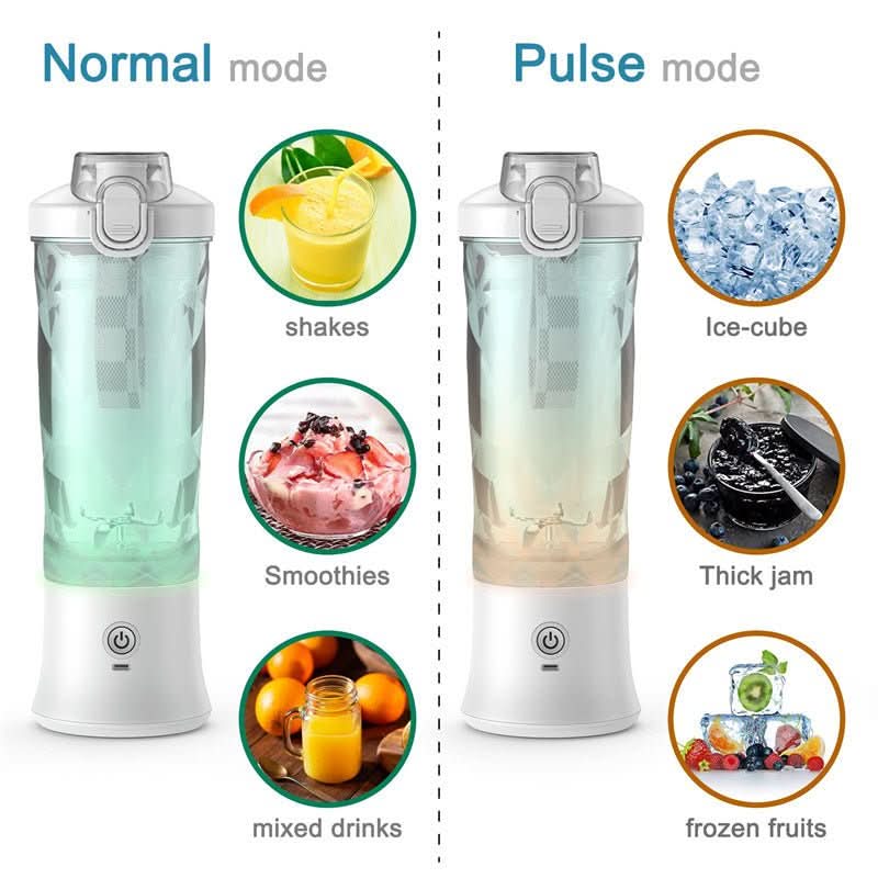 QuickBlend Go Portable Smoothie Maker with 4000 mAh Battery and 600 ml Capacity