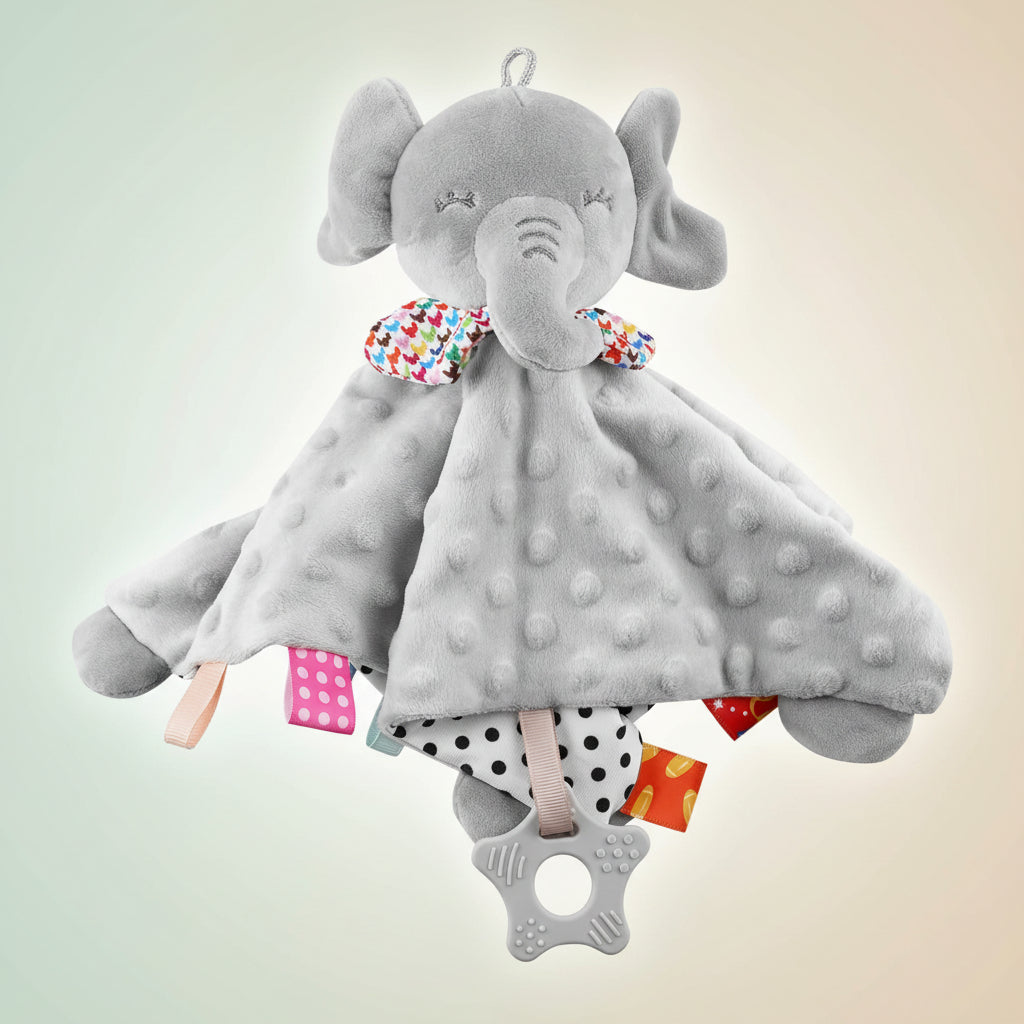 CuddleSafe Elephant Plush Blanket for Peaceful Sleep