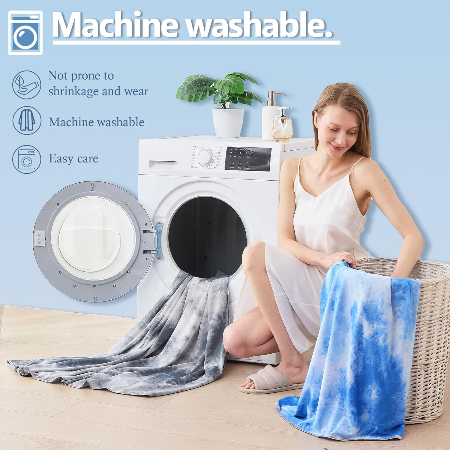 Cooling Blanket Made with Ultra-Cool Fabric – Lightweight and Breathable for Warm Nights