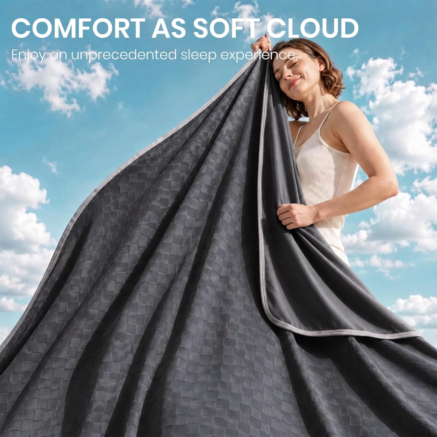 Cooling Blanket with Arc-Chill Fabric Technology for Hot Sleepers - Soft & Lightweight