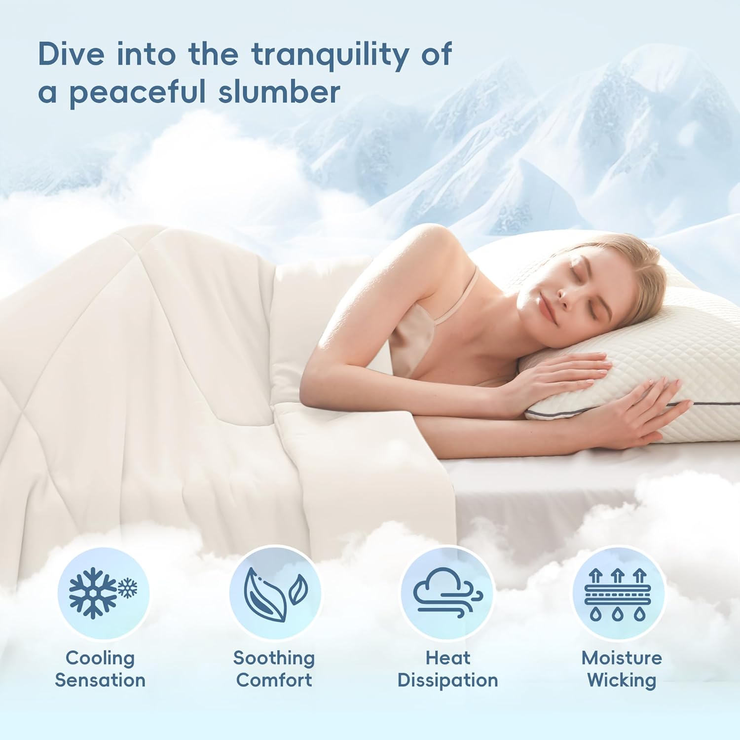 Cooling Blanket for Hot Sleepers – Double-Sided Soft and Breathable Design