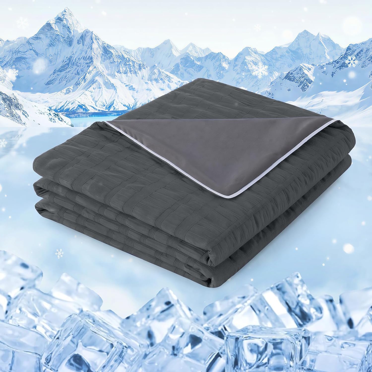 Lightweight Cooling Blanket with Dual-Sided Design for Warm Sleepers