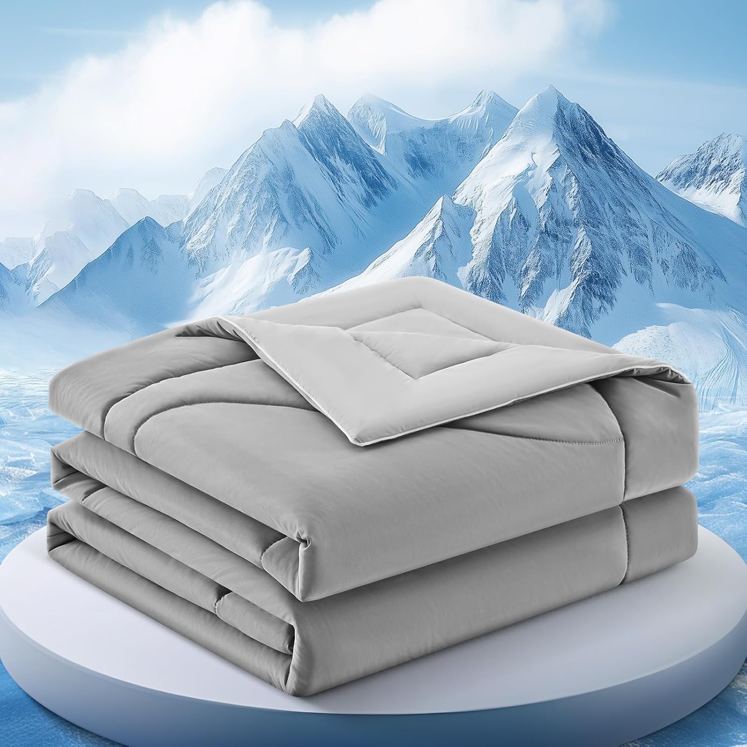 Double-Sided Cooling Blanket for Hot Sleepers | Breathable Ice Fabric