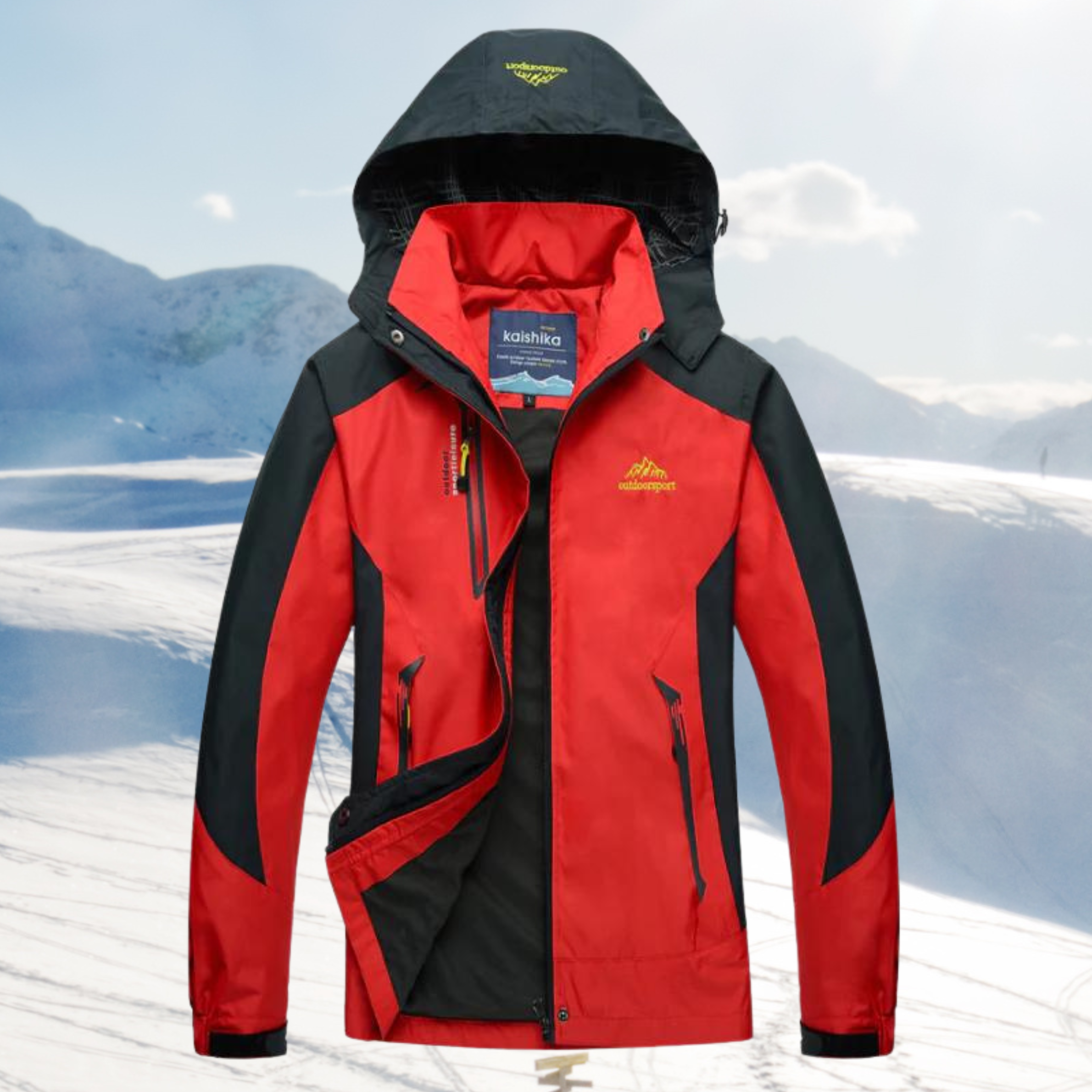 Women’s Waterproof Hiking Jacket | Waterproof & Windproof Design | Zippered Pockets & Hood | Comfortable Fit for Outdoor Use