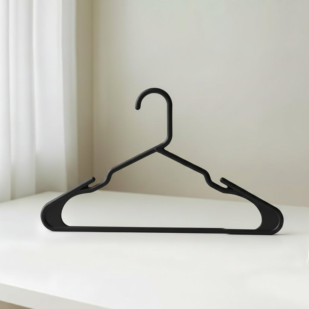 Space-Saving Heavy-Duty Clothes Hanger Set for Closets