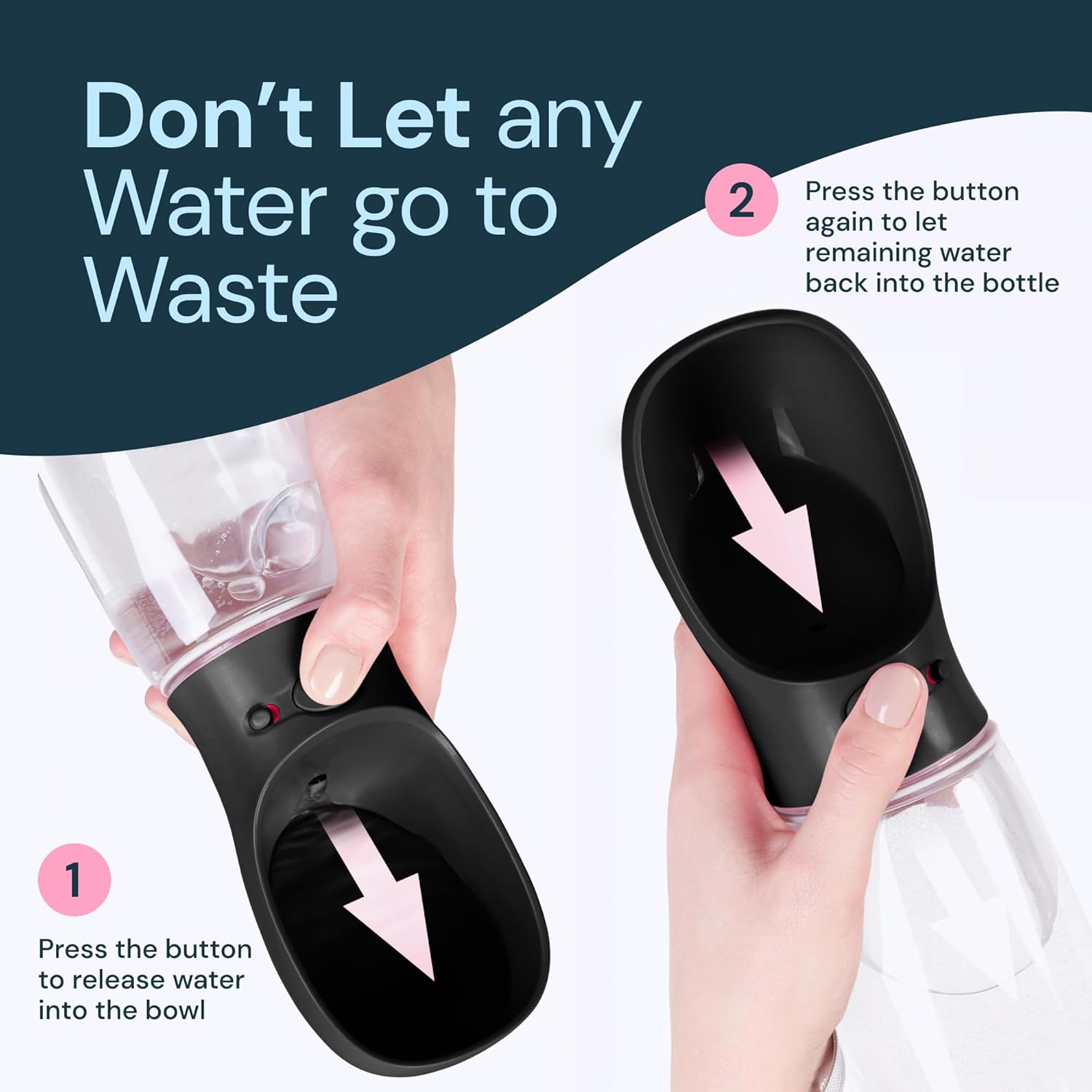 On-the-Go 19 oz Pet Hydration Bottle