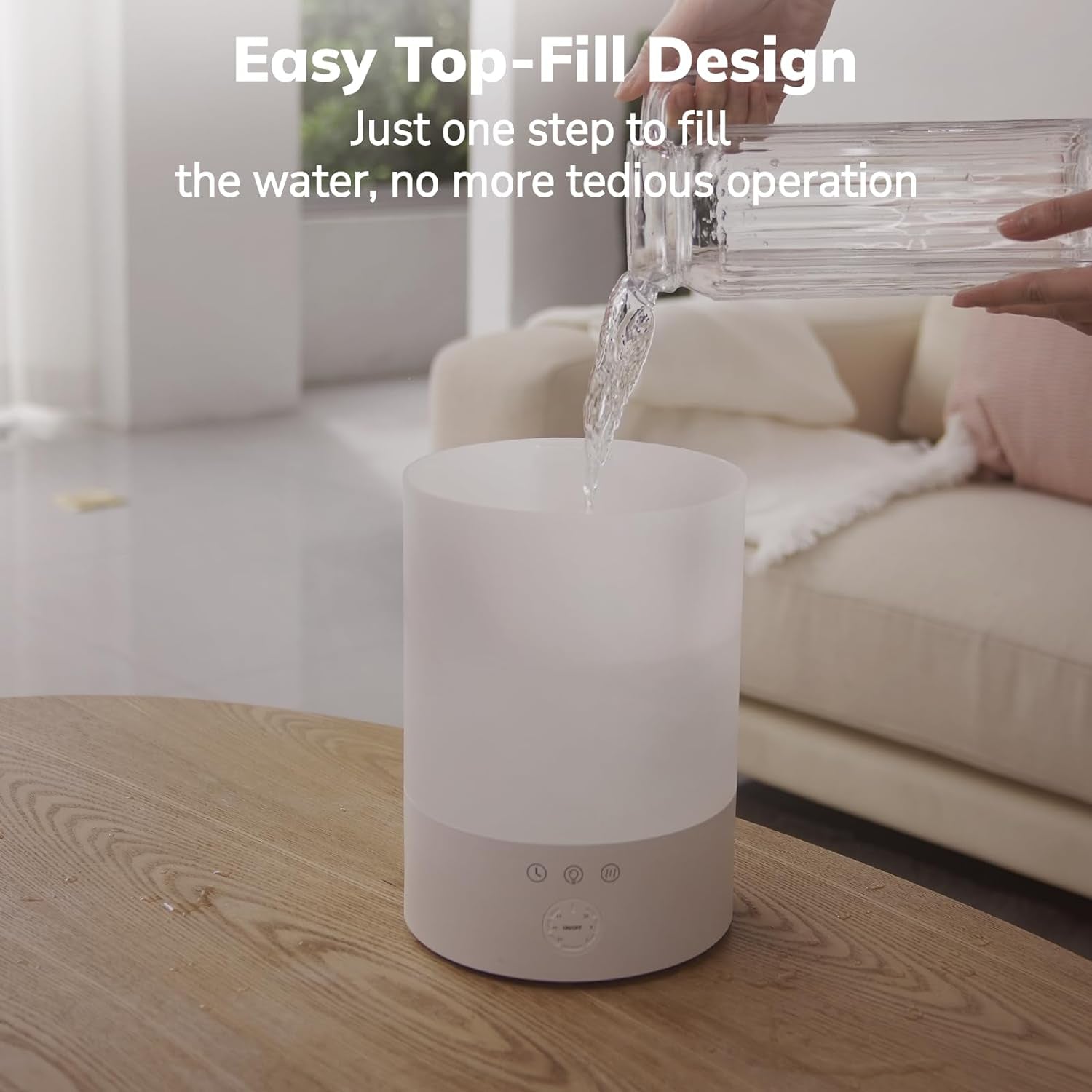 Ultrasonic Cool Mist Humidifier for Spacious Rooms