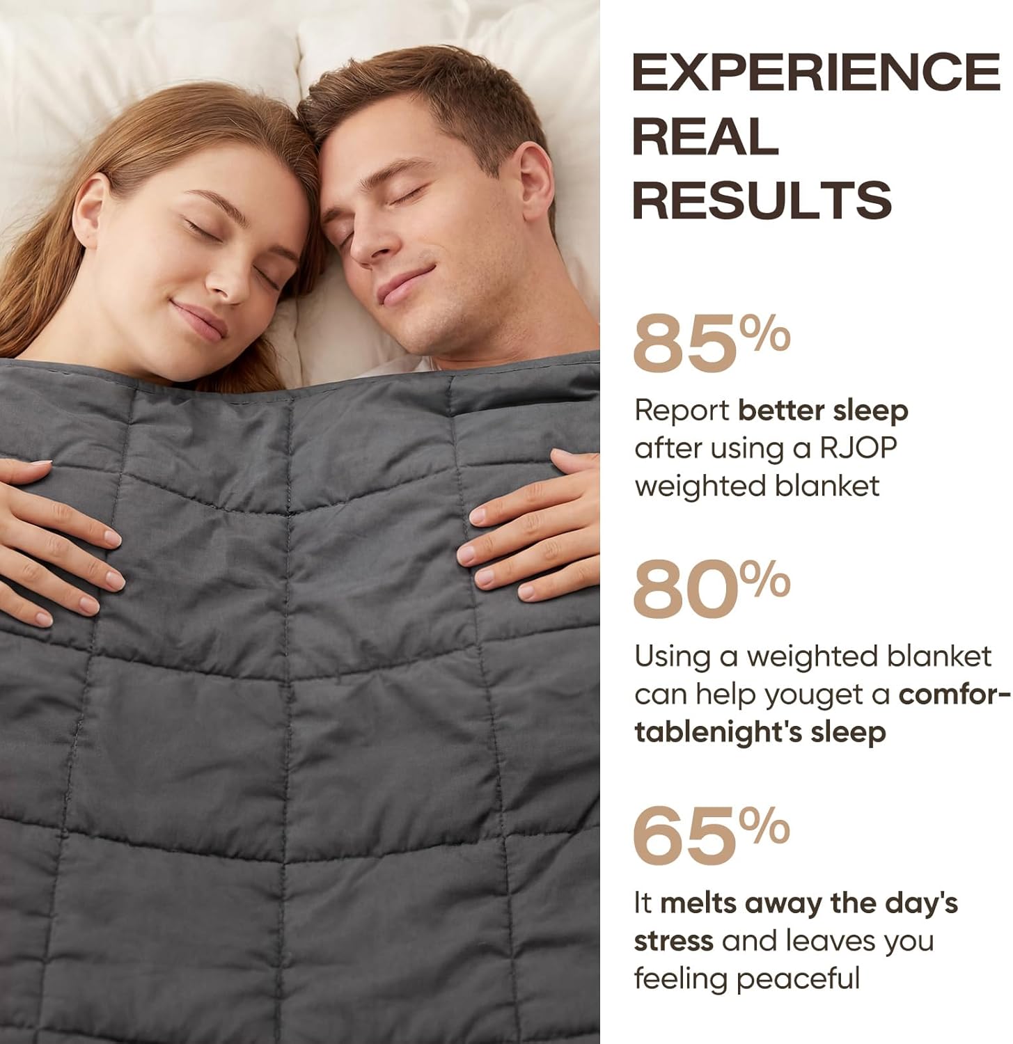 Cooling Weighted Blanket for Adults with Glass Beads - Soft and Breathable