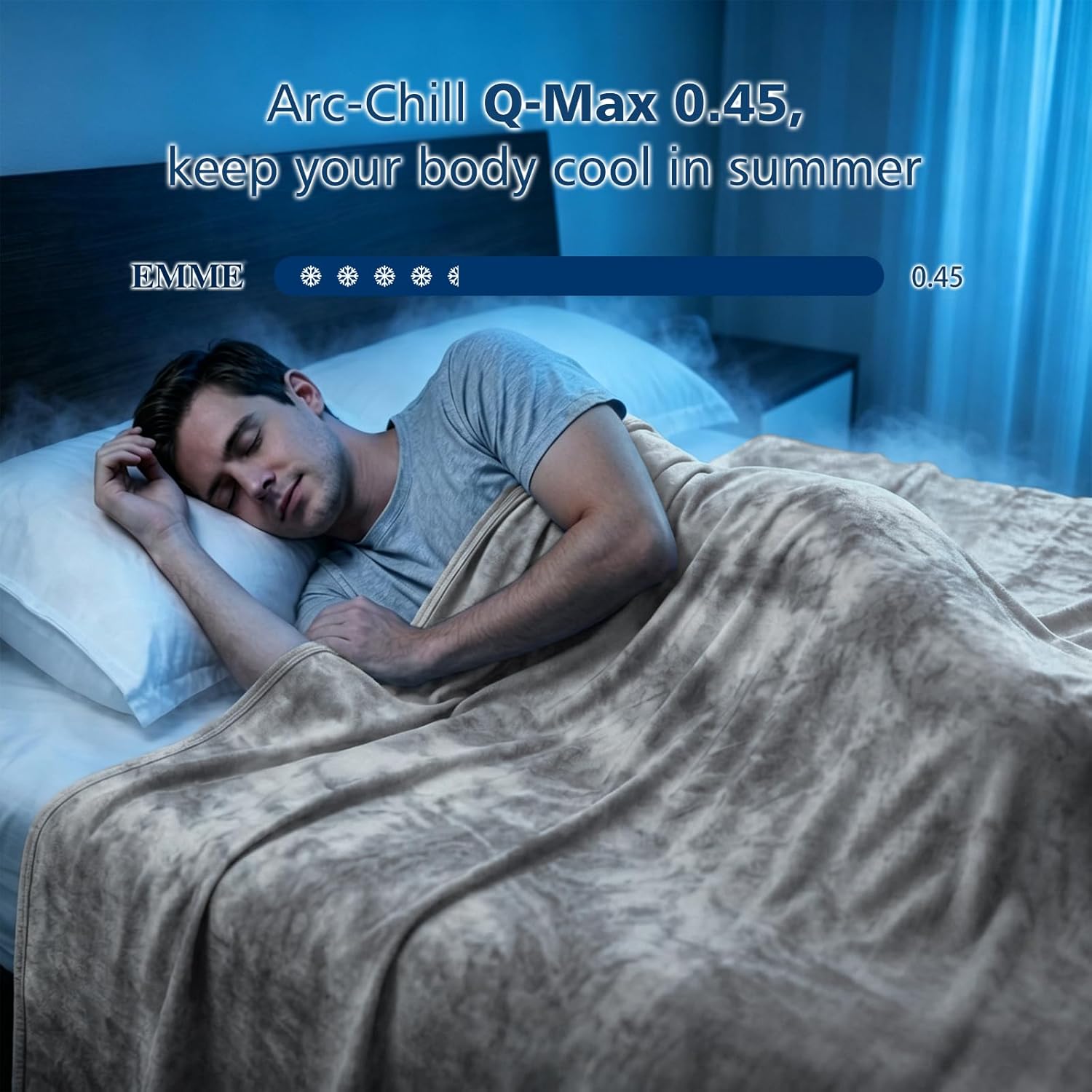 Cooling Blanket with Arc-Chill Technology – Lightweight and Breathable for Warm Sleepers