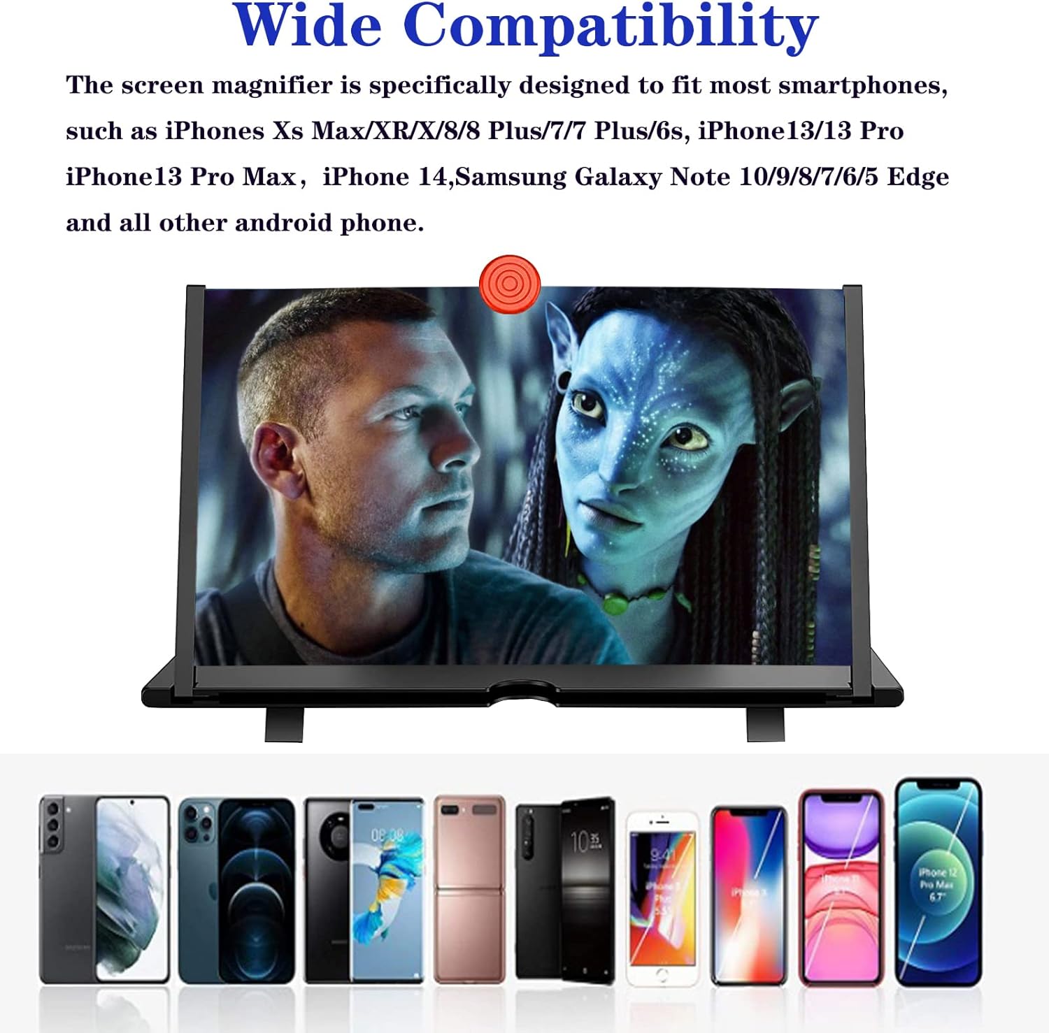 14-Inch Smartphone Screen Enlarger for Gaming, Movies, and Videos