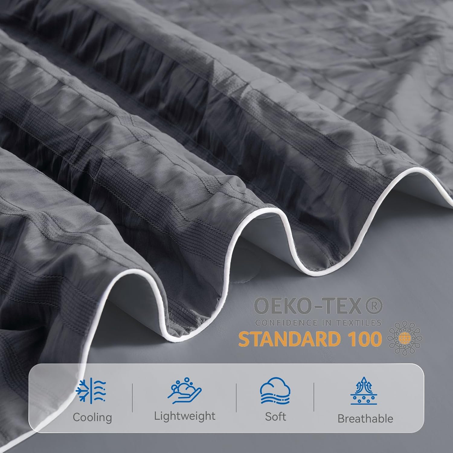 Lightweight Cooling Blanket with Dual-Sided Design for Warm Sleepers