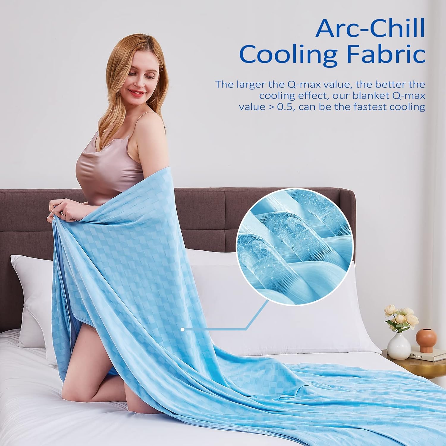 Cooling Blanket for Warm Sleepers with Arc-Chill Technology – Soft, Breathable Comfort Year-Round