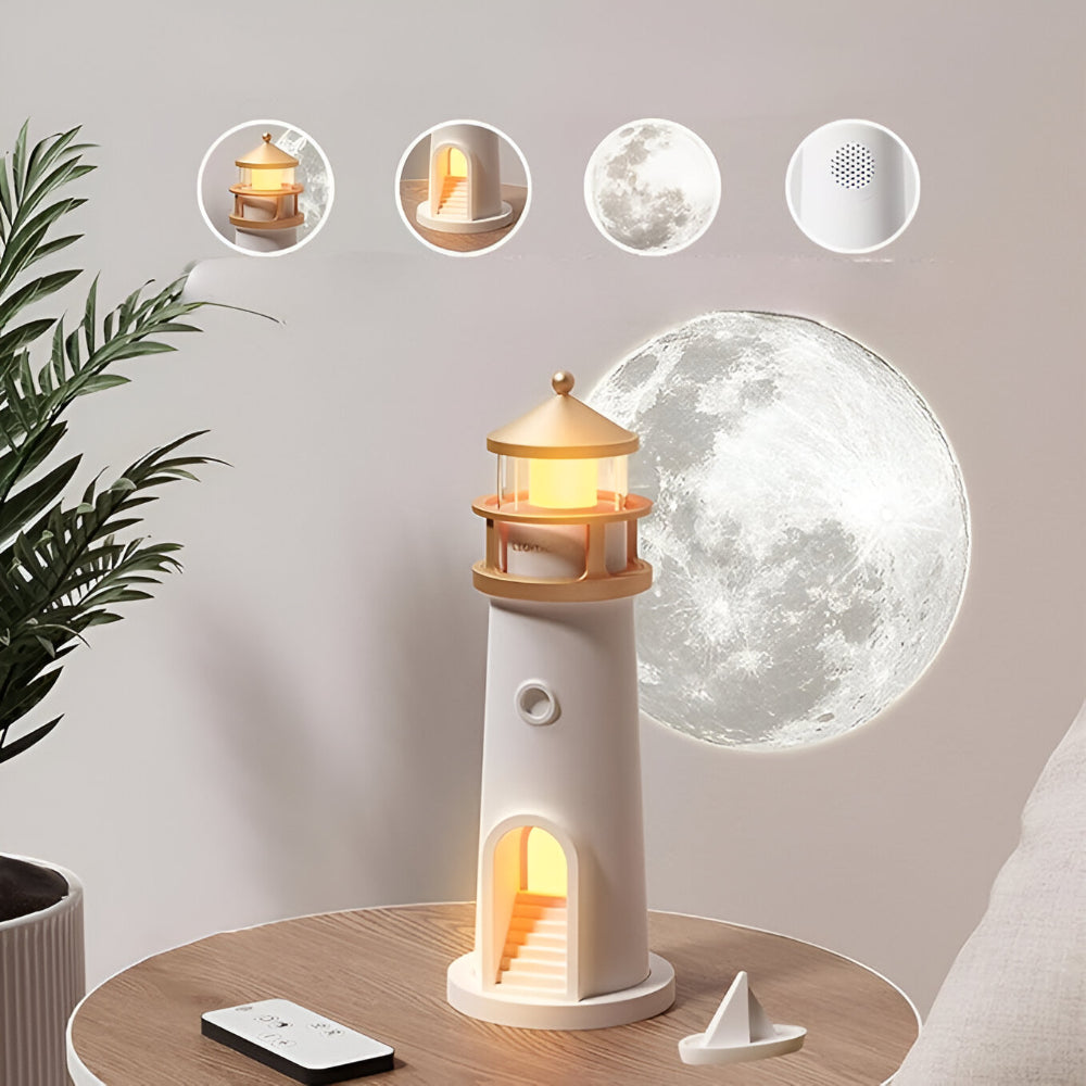 Coastal Dream LED Projector Night Light for Tranquil Spaces