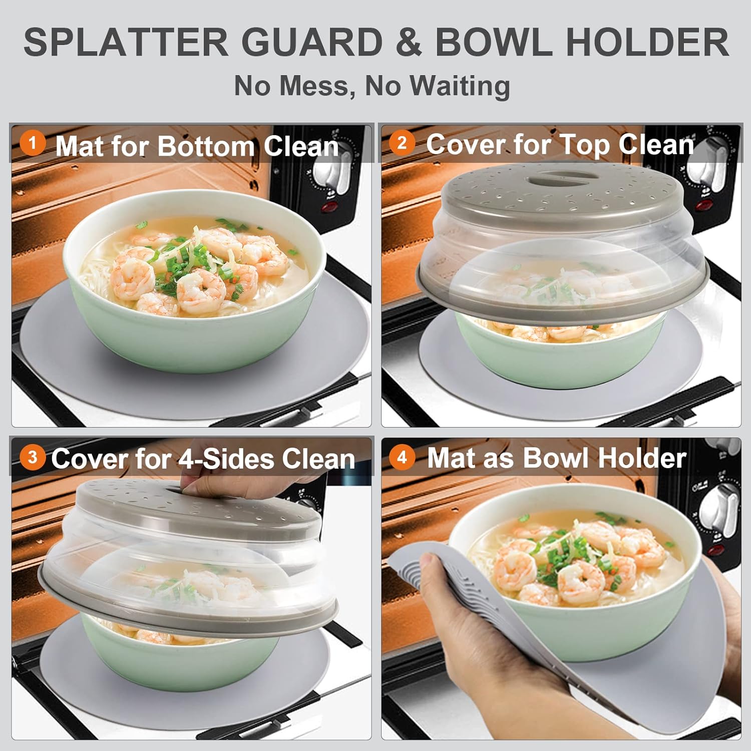 Food Cover and Microwave Safe Place Mat