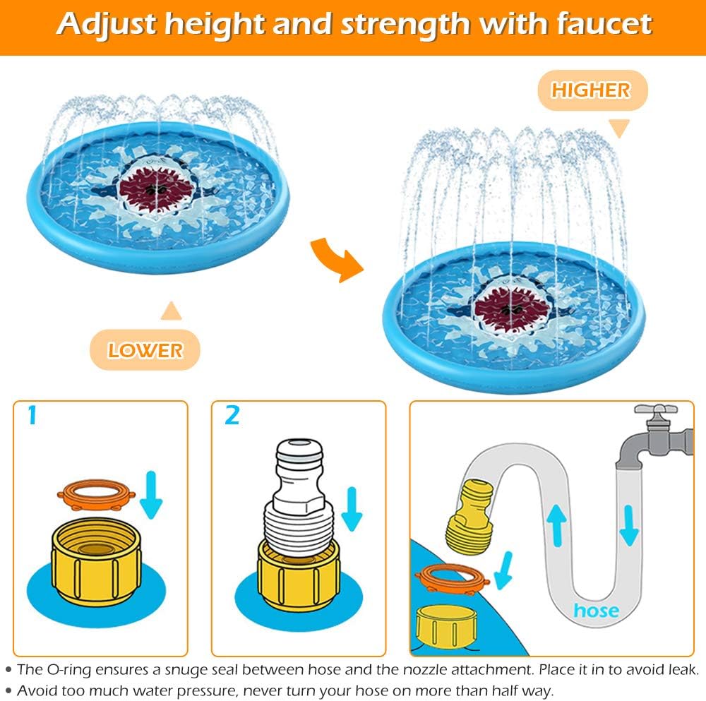 Kids' Sprinkler Splash Pad for Outdoor Fun