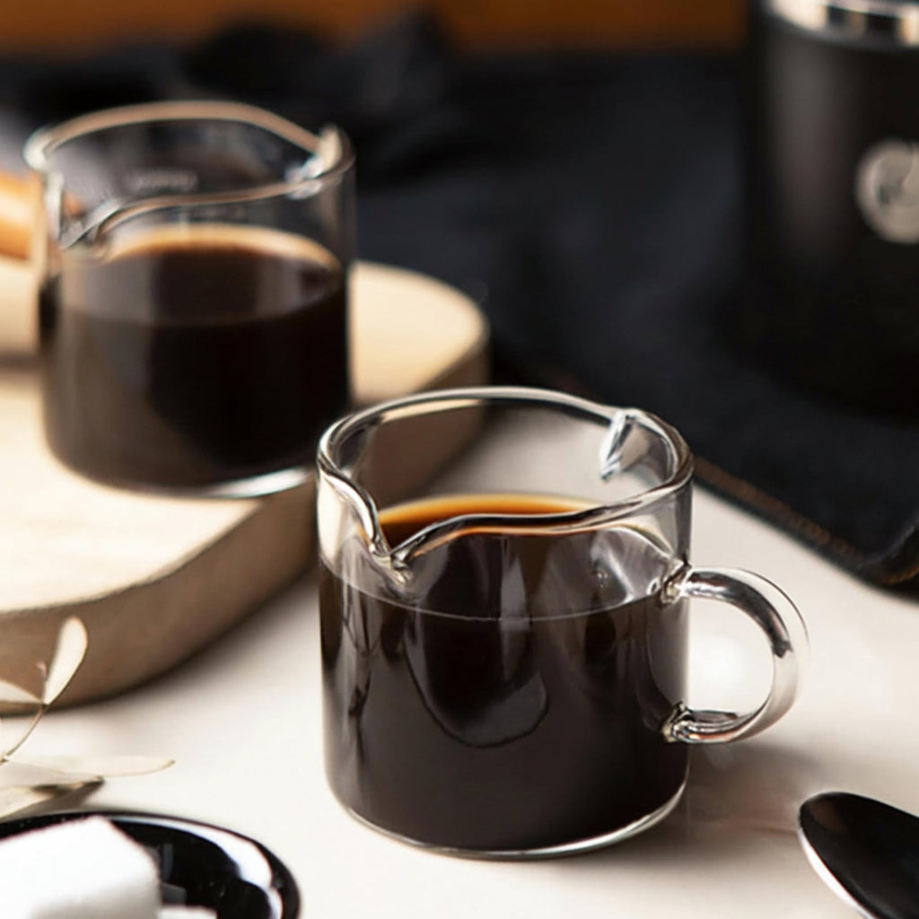 Precision Pour Glass Cups for Perfect Espresso Shots