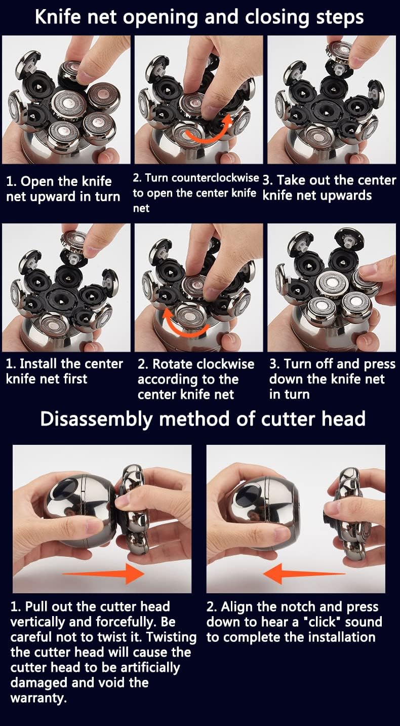 Rechargeable Cordless Head Shaver