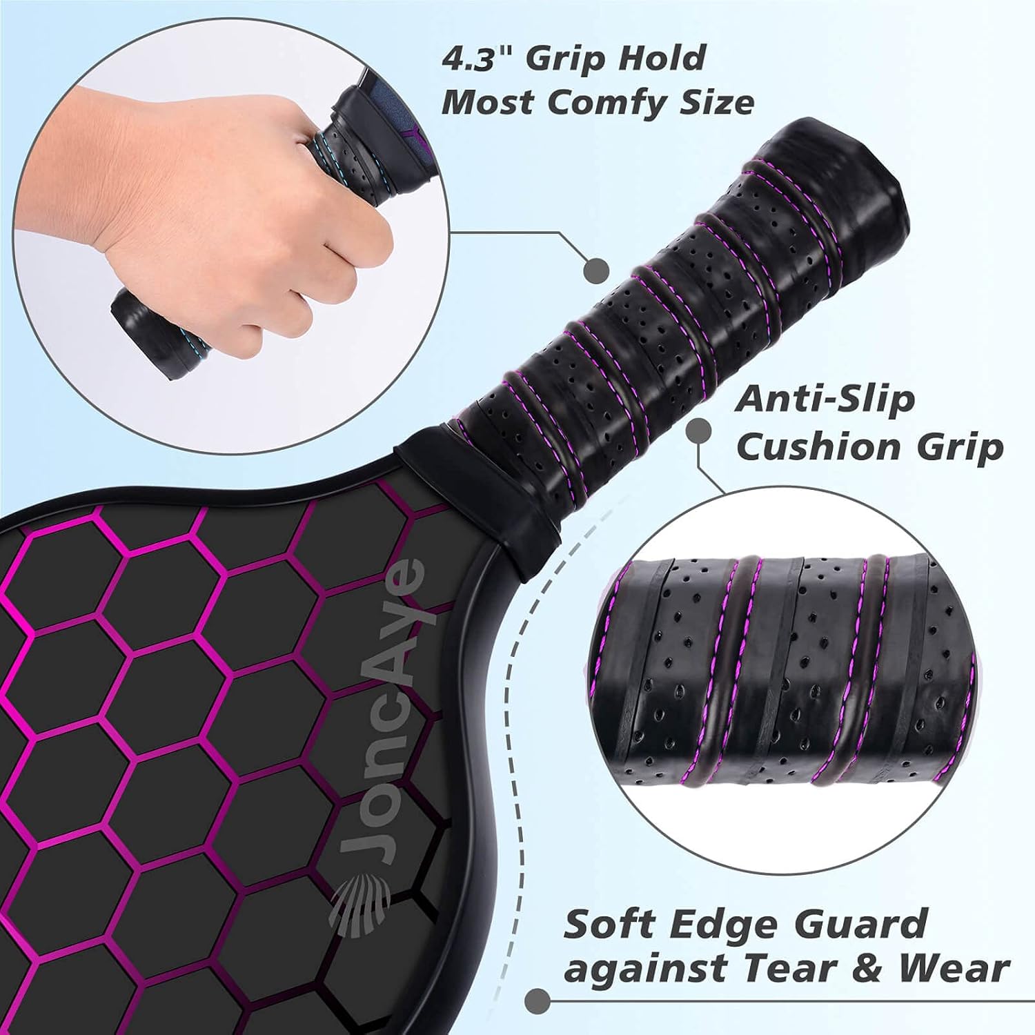 Complete Pickleball Set with Lightweight Paddles and Accessories