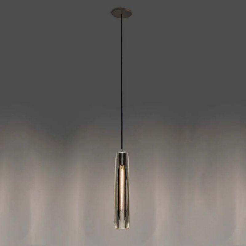 Lioren — Crystal Pendant Light with Adjustable Brass Finish
