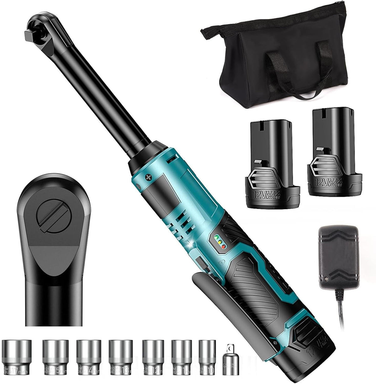 Versatile Electric Ratchet Tool for Tight Spaces