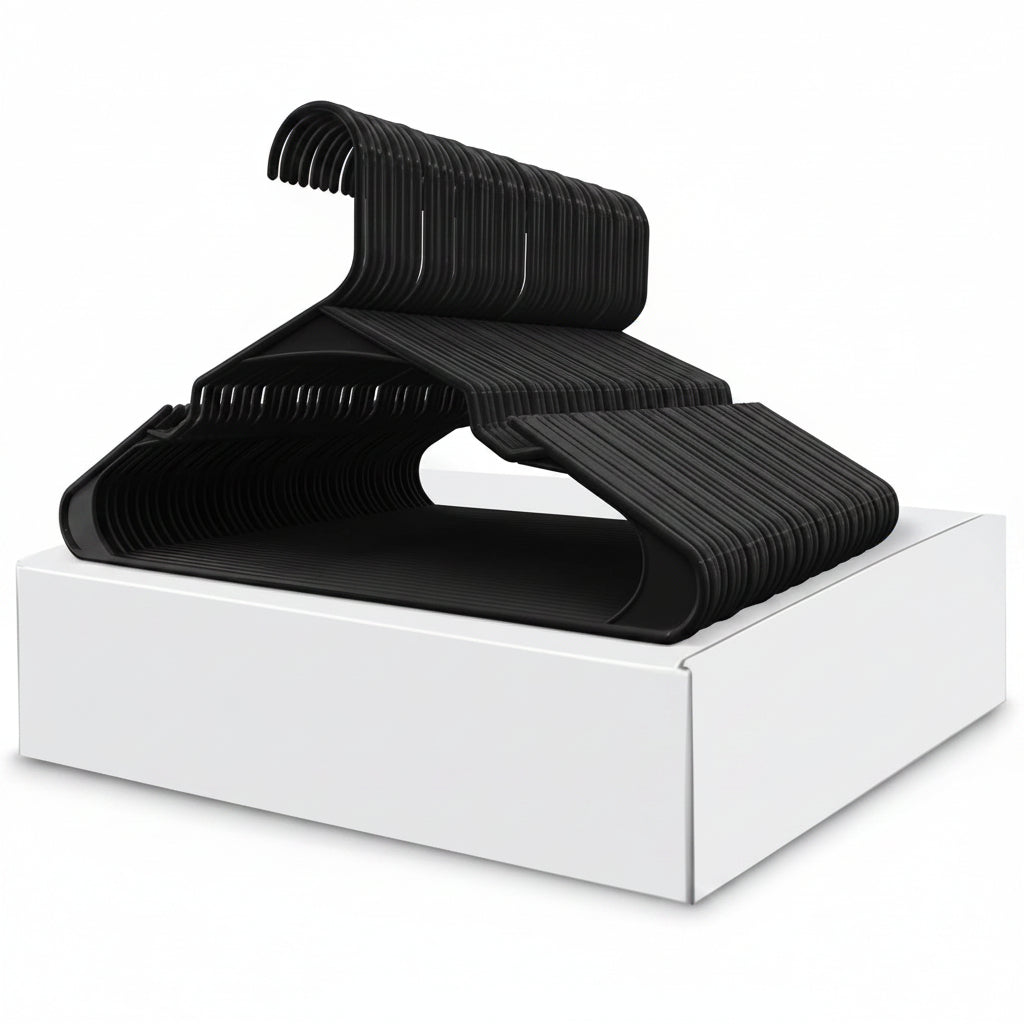 Space-Saving Heavy-Duty Clothes Hanger Set for Closets