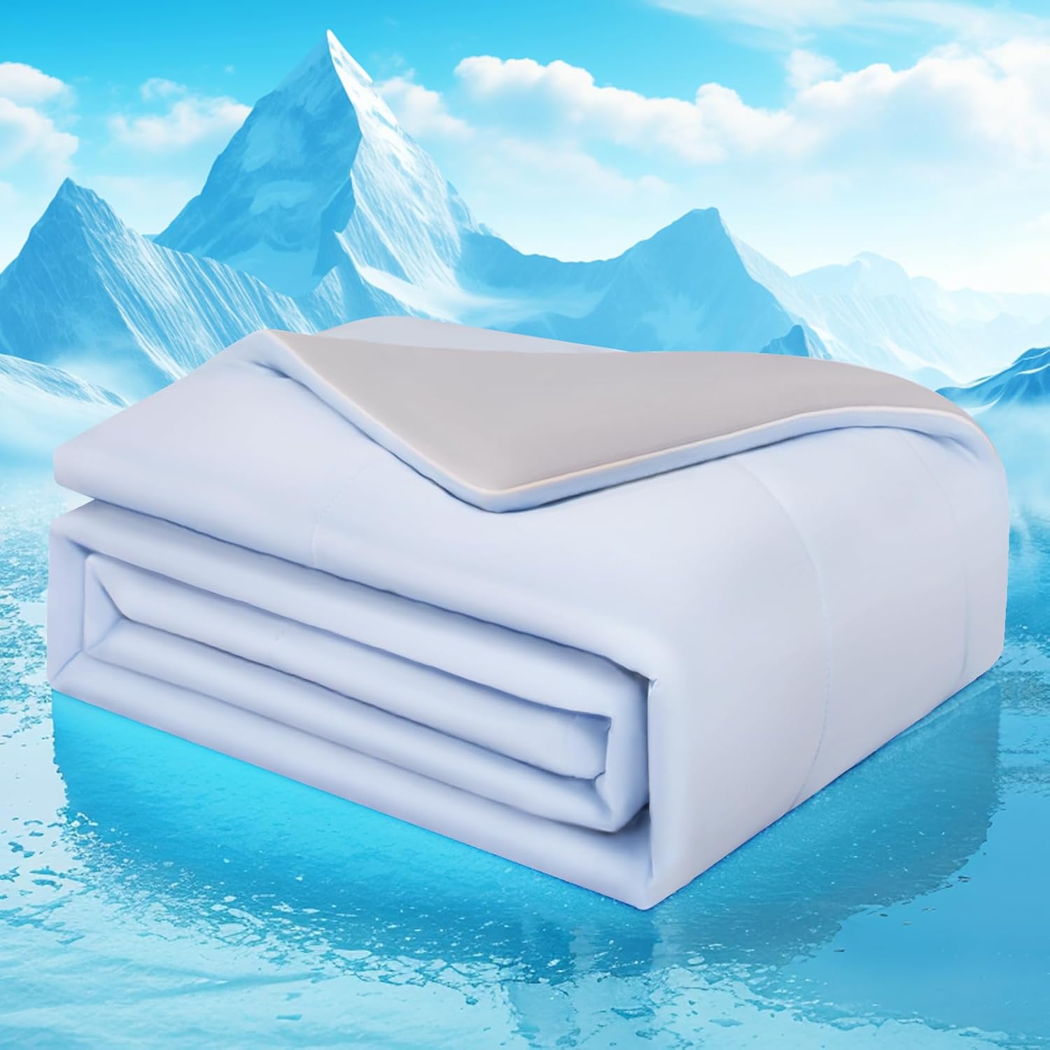 Reversible Cooling Blanket with Q-Max Technology – Soft and Breathable