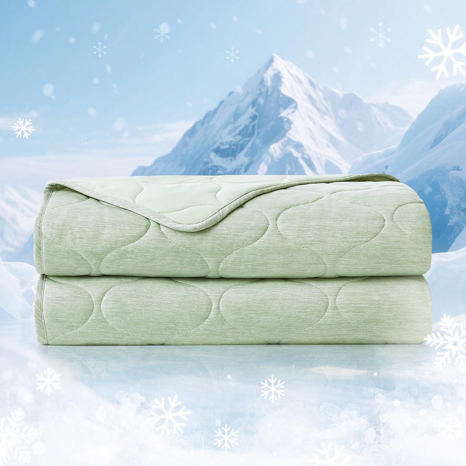 Cooling Dual-Sided Blanket for Hot Sleepers - Soft Lightweight Throw