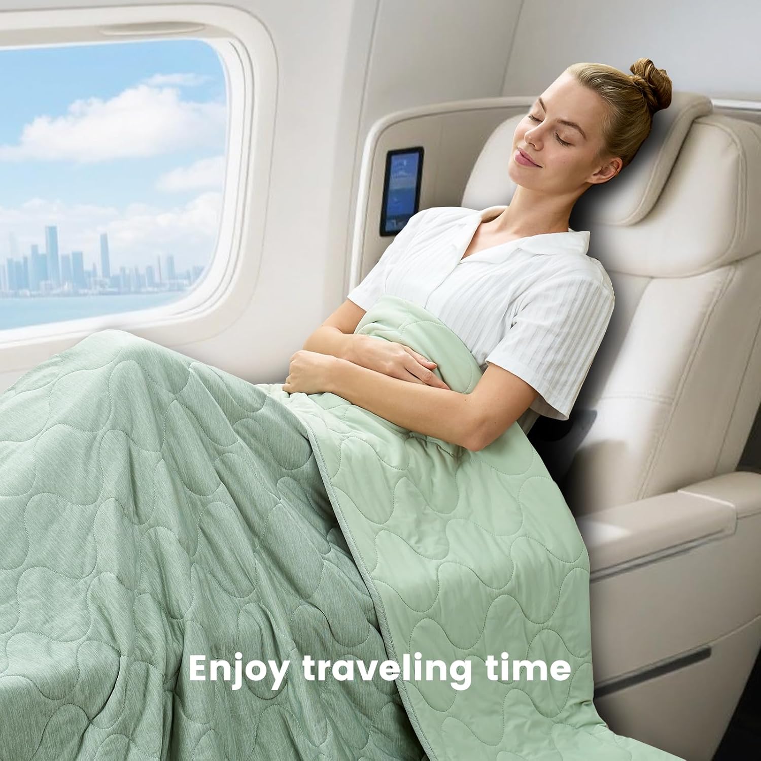 Cooling Dual-Sided Blanket for Hot Sleepers - Soft Lightweight Throw