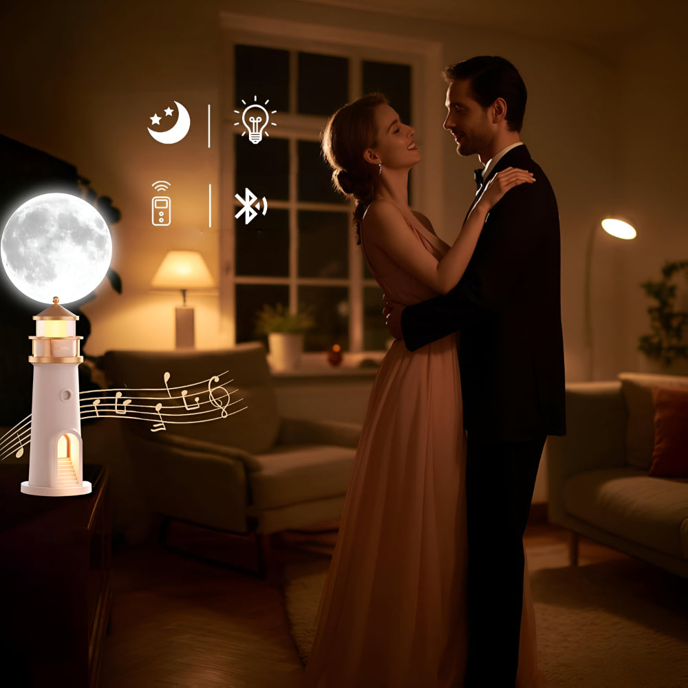 Coastal Dream LED Projector Night Light for Tranquil Spaces