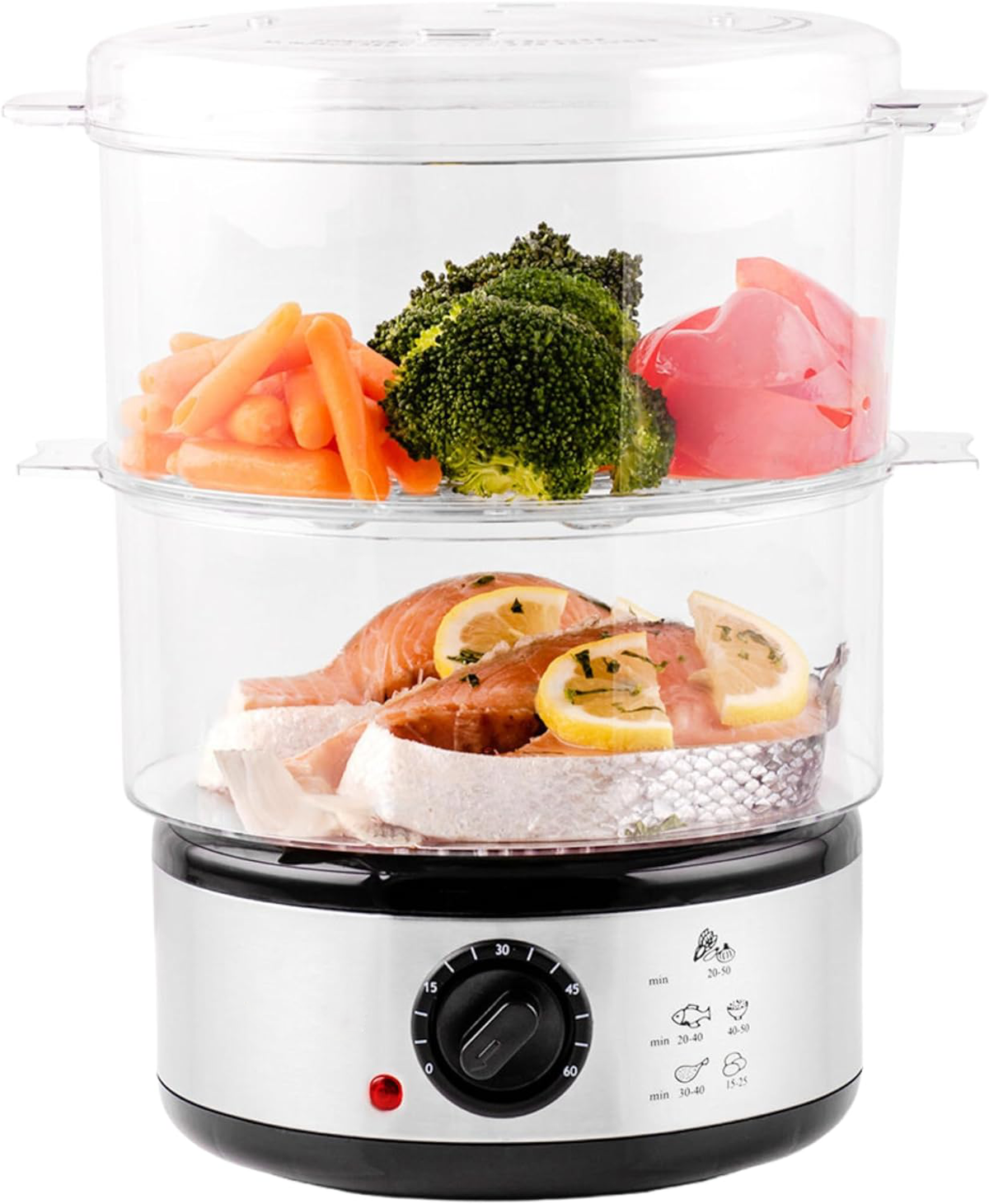 Vegetable Steamer Appliance with Electric Heating