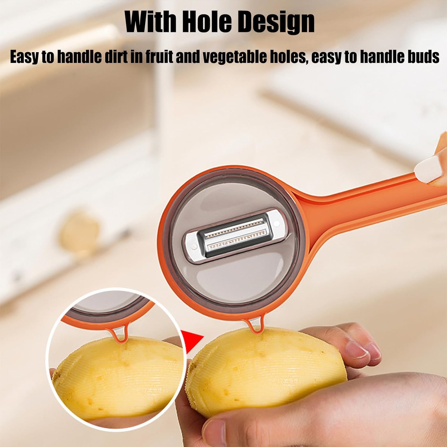 Effortless Fruit and Vegetable Peeler with Dual Blades