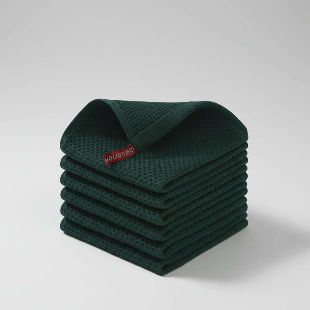 Premium Cotton Kitchen Cloths Set – Highly Absorbent Waffle Texture